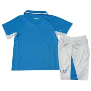 Kids SSC Napoli Thuisshirt 2024-2025 Korte Mouw (+ Korte broeken) voordelig online kopen-1