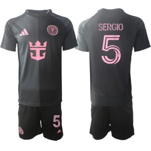Inter Miami CF Sergio Busquets #5 Uitshirt 2025-2026 Korte Mouw (+ Korte Broeken) voordelig online kopen