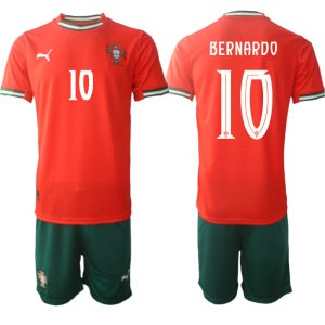 Laatste Portugal Bernardo Silva #10 Thuisshirt 2025-2026 Korte Mouw (+ Korte Broeken) Kopen