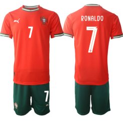 Laatste Portugal Cristiano Ronaldo #7 Thuisshirt 2025-2026 Korte Mouw (+ Korte Broeken) Kopen