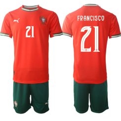 Laatste Portugal Francisco Conceição #21 Thuisshirt 2025-2026 Korte Mouw (+ Korte Broeken) Kopen