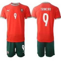 Laatste Portugal Francisco Trincao #9 Thuisshirt 2025-2026 Korte Mouw (+ Korte Broeken) Kopen