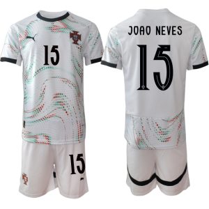 Laatste Portugal Joao Neves #15 Uitshirt 2025-2026 Korte Mouw (+ Korte Broeken) Kopen