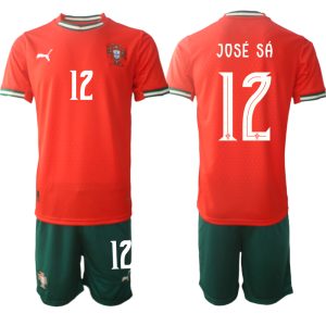 Laatste Portugal José Sá #12 Thuisshirt 2025-2026 Korte Mouw (+ Korte Broeken) Kopen