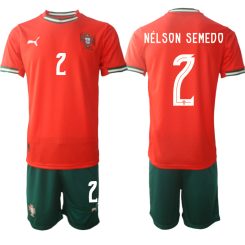 Laatste Portugal Nélson Semedo #2 Thuisshirt 2025-2026 Korte Mouw (+ Korte Broeken) Kopen