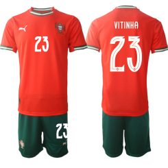 Laatste Portugal Vitinha #23 Thuisshirt 2025-2026 Korte Mouw (+ Korte Broeken) Kopen