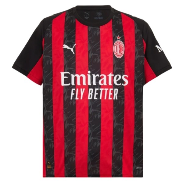AC Milan Heren Thuisshirt 2025/26 Kort Mouw Voetbalshirt
