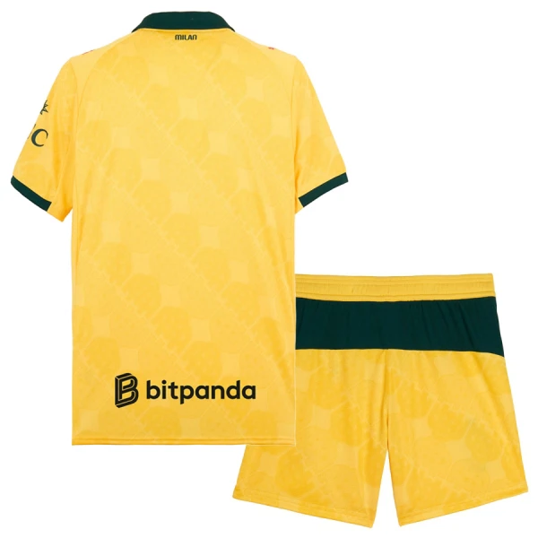 AC Milan Kinder Derde Thuistenue 2025/26 Kort Mouw Voetbalshirt + Shorts-1