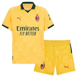 AC Milan Kinder Derde Thuistenue 2025/26 Kort Mouw Voetbalshirt + Shorts