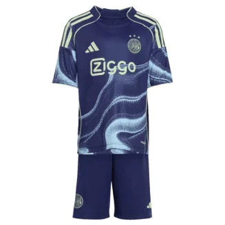 Ajax Kinder Uittenue 2025/26 Kort Mouw Voetbalshirt + Shorts