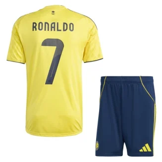 Al-Nassr FC Kids Thuistenue 2025/26 Cristiano Ronaldo #7 Voetbalshirt + Shorts