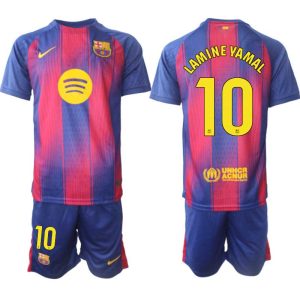 FC Barcelona Thuistenue 2025/26 Heren – Lamine Yamal 10 – Voetbalshirt Korte Mouw + Shorts