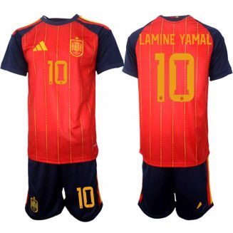 Spanje WK 2026 Thuistenue Heren – Lamine Yamal 10 – Voetbalshirt Korte Mouw + Shorts