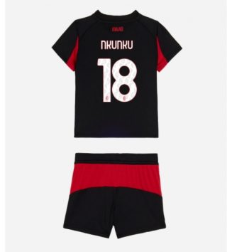 AC Milan Christopher Nkunku #18 Thuis tenue Kids 2025-26 Voetbalshirt Korte Mouw + Shorts