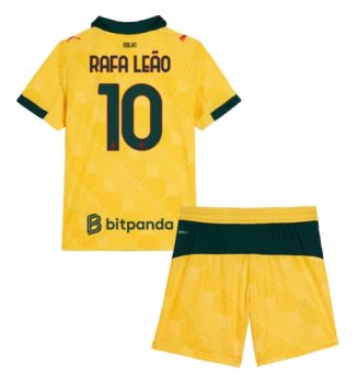 AC Milan Rafael Leao #10 Derde tenue Kids 2025-26 Voetbalshirt Korte Mouw + Shorts