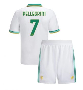 AS Roma Lorenzo Pellegrini #7 Derde tenue Kids 2025-26 Voetbalshirt Korte Mouw + Shorts