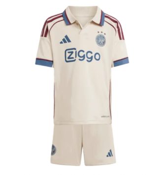 Ajax Derde tenue Kids 2025-26 Voetbalshirt Korte Mouw + Shorts