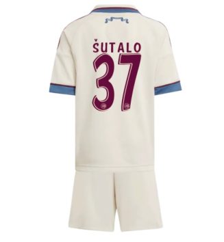 Ajax Josip Sutalo #37 Derde tenue Kids 2025-26 Voetbalshirt Korte Mouw + Shorts Ajax Josip Sutalo #37 Derde tenue Kids 2025-26 Voetbalshirt Korte Mouw + Shorts