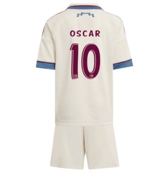 Ajax Oscar Gloukh #10 Derde tenue Kids 2025-26 Voetbalshirt Korte Mouw + Shorts