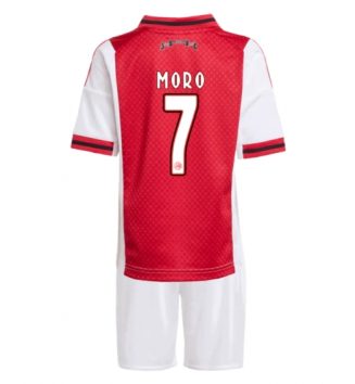 Ajax Raul Moro #7 Thuis tenue Kids 2025-26 Voetbalshirt Korte Mouw + Shorts