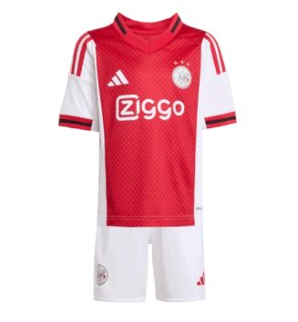 Ajax Thuis tenue Kids 2025-26 Voetbalshirt Korte Mouw + Shorts