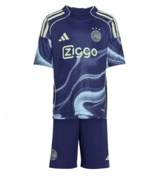 Ajax Uit tenue Kids 2025-26 Voetbalshirt Korte Mouw + Shorts