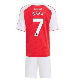 Arsenal Bukayo Saka #7 Thuis tenue Kids 2025-26 Voetbalshirt Korte Mouw + Shorts