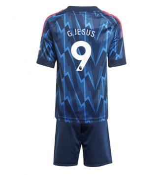 Arsenal Gabriel Jesus #9 Uit tenue Kids 2025-26 Voetbalshirt Korte Mouw + Shorts