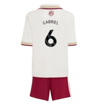 Arsenal Gabriel Magalhaes #6 Derde tenue Kids 2025-26 Voetbalshirt Korte Mouw + Shorts