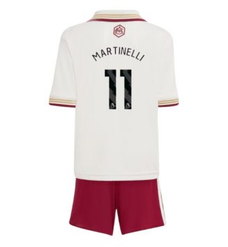 Arsenal Gabriel Martinelli #11 Derde tenue Kids 2025-26 Voetbalshirt Korte Mouw + Shorts