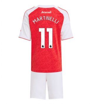 Arsenal Gabriel Martinelli #11 Thuis tenue Kids 2025-26 Voetbalshirt Korte Mouw + Shorts