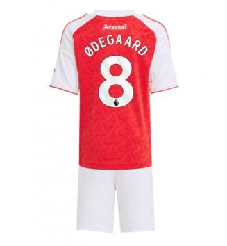 Arsenal Martin Odegaard #8 Thuis tenue Kids 2025-26 Voetbalshirt Korte Mouw + Shorts