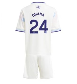 Aston Villa Amadou Onana #24 Derde tenue Kids 2025-26 Voetbalshirt Korte Mouw + Shorts Aston Villa Amadou Onana #24 Derde tenue Kids 2025-26 Voetbalshirt Korte Mouw + Shorts