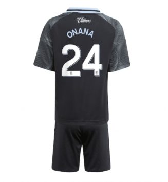 Aston Villa Amadou Onana #24 Uit tenue Kids 2025-26 Voetbalshirt Korte Mouw + Shorts Aston Villa Amadou Onana #24 Uit tenue Kids 2025-26 Voetbalshirt Korte Mouw + Shorts