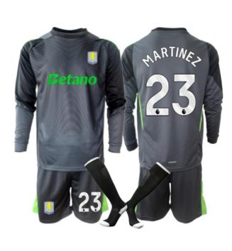 Aston Villa Emiliano Martinez #23 Keeper Thuis tenue Kids 2025-26 Lange Mouwen (+ broek)