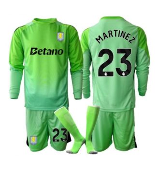 Aston Villa Emiliano Martinez #23 Keeper Uit tenue Kids 2025-26 Lange Mouwen (+ broek)