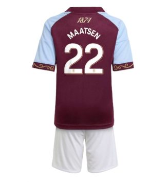 Aston Villa Ian Maatsen #22 Thuis tenue Kids 2025-26 Voetbalshirt Korte Mouw + Shorts Aston Villa Ian Maatsen #22 Thuis tenue Kids 2025-26 Voetbalshirt Korte Mouw + Shorts