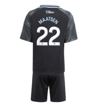 Aston Villa Ian Maatsen #22 Uit tenue Kids 2025-26 Voetbalshirt Korte Mouw + Shorts Aston Villa Ian Maatsen #22 Uit tenue Kids 2025-26 Voetbalshirt Korte Mouw + Shorts