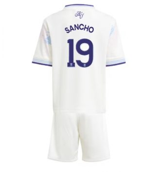 Aston Villa Jadon Sancho #19 Derde tenue Kids 2025-26 Voetbalshirt Korte Mouw + Shorts Aston Villa Jadon Sancho #19 Derde tenue Kids 2025-26 Voetbalshirt Korte Mouw + Shorts
