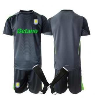 Aston Villa Keeper Thuis tenue Kids 2025-26 Voetbalshirt Korte Mouw + Shorts Aston Villa Keeper Thuis tenue Kids 2025-26 Voetbalshirt Korte Mouw + Shorts