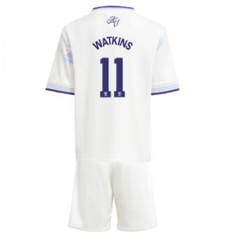 Aston Villa Ollie Watkins #11 Derde tenue Kids 2025-26 Voetbalshirt Korte Mouw + Shorts Aston Villa Ollie Watkins #11 Derde tenue Kids 2025-26 Voetbalshirt Korte Mouw + Shorts