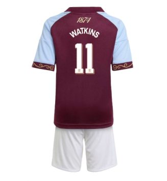 Aston Villa Ollie Watkins #11 Thuis tenue Kids 2025-26 Voetbalshirt Korte Mouw + Shorts Aston Villa Ollie Watkins #11 Thuis tenue Kids 2025-26 Voetbalshirt Korte Mouw + Shorts