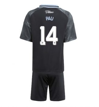 Aston Villa Pau Torres #14 Uit tenue Kids 2025-26 Voetbalshirt Korte Mouw + Shorts Aston Villa Pau Torres #14 Uit tenue Kids 2025-26 Voetbalshirt Korte Mouw + Shorts