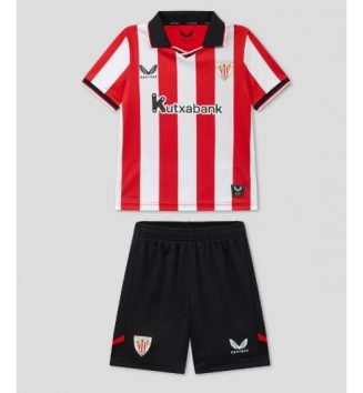 Athletic Bilbao Thuis tenue Kids 2025-26 Voetbalshirt Korte Mouw + Shorts