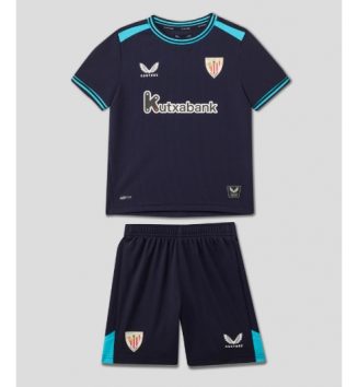 Athletic Bilbao Uit tenue Kids 2025-26 Voetbalshirt Korte Mouw + Shorts