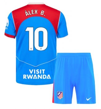 Atletico Madrid Alex Baena #10 Derde tenue Kids 2025-26 Voetbalshirt Korte Mouw + Shorts