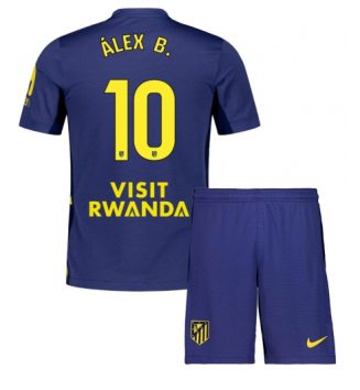 Atletico Madrid Alex Baena #10 Uit tenue Kids 2025-26 Voetbalshirt Korte Mouw + Shorts