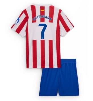 Atletico Madrid Antoine Griezmann #7 Thuis tenue Kids 2025-26 Voetbalshirt Korte Mouw + Shorts