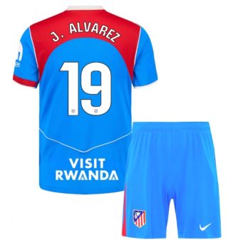 Atletico Madrid Julian Alvarez #19 Derde tenue Kids 2025-26 Voetbalshirt Korte Mouw + Shorts