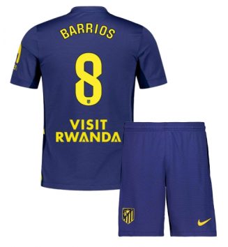 Atletico Madrid Pablo Barrios #8 Uit tenue Kids 2025-26 Voetbalshirt Korte Mouw + Shorts